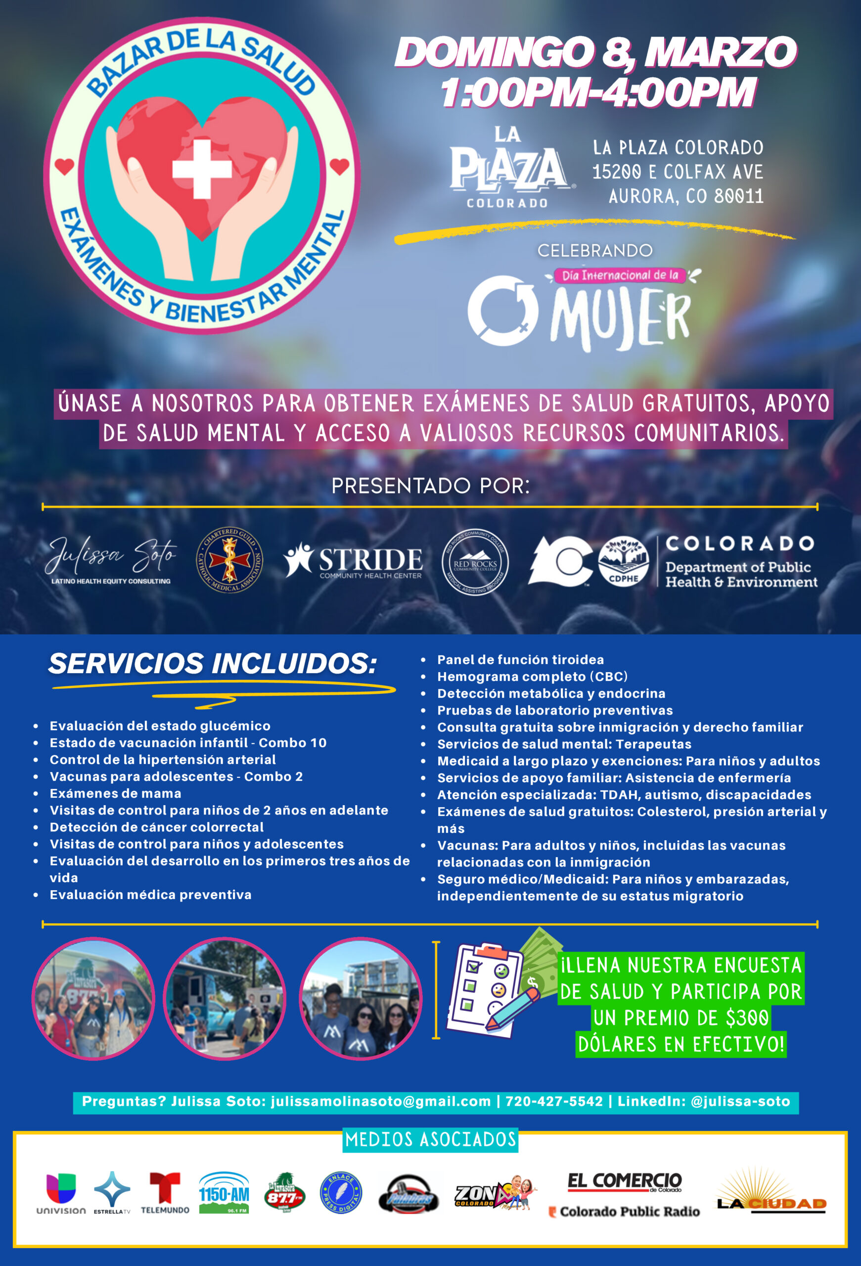 Un evento GRATUITO – Feria de Salud Aurora